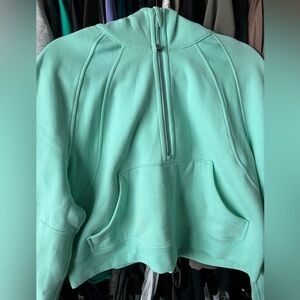lululemon 1/2 zip scuba hoodie